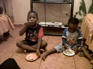 Linamandla Thage childhood photo - young South African football talent